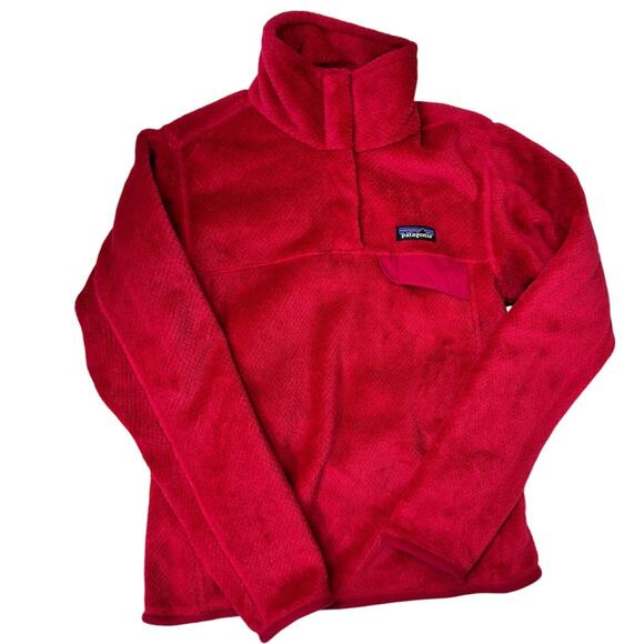 Patagonia Women's Re-Tool Snap-T Pullover Red Size S - Picture 1 of 7